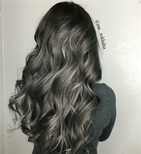Getting a bold hair color isn't difficult with manic panic! Gunmetal grey ♡♡♡ (With images) | Gray hair highlights ...