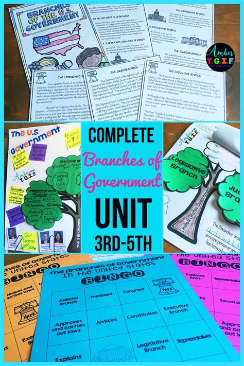 Some of the worksheets included will require scissors and glue to complete. 3 Branches of Government - Branches of Government complete ...