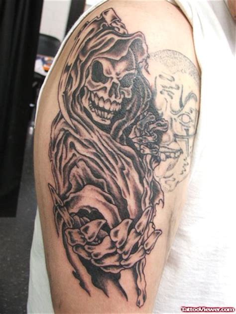 Beautiful Grim Reaper Tattoo Design