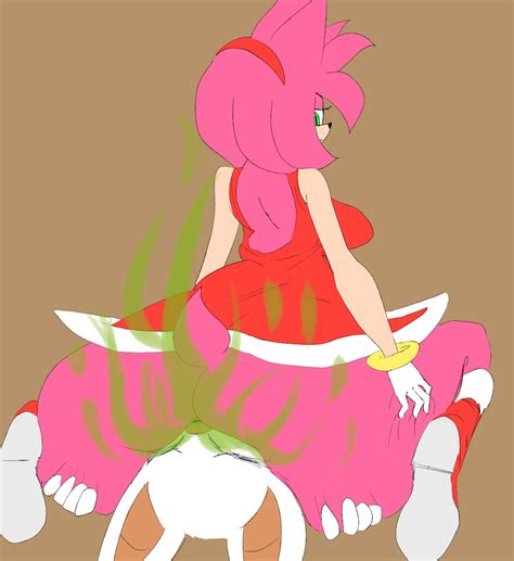 Rule 34 2girls Amy Rose Annoyed Brap Facesitting Fart Fart Torture Farting In Face Female