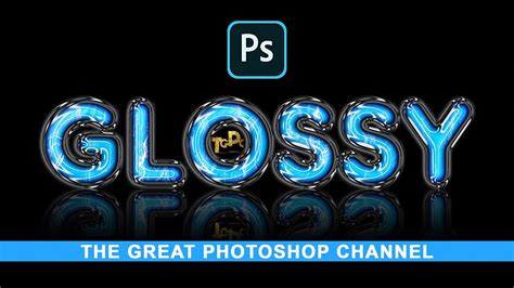 How To Create Glossy Text Effect In Photoshop Youtube