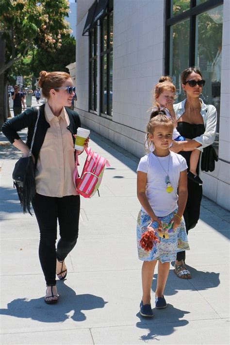 Jessica Alba Takes Her Daughters Honor And Haven For A Walk On July 3