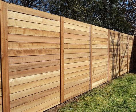 Horizontal Wood Privacy Fence Designs Horizontal Wood Fences A Better
