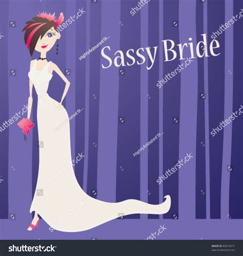 sassy bride stock vector illustration 83673415 shutterstock