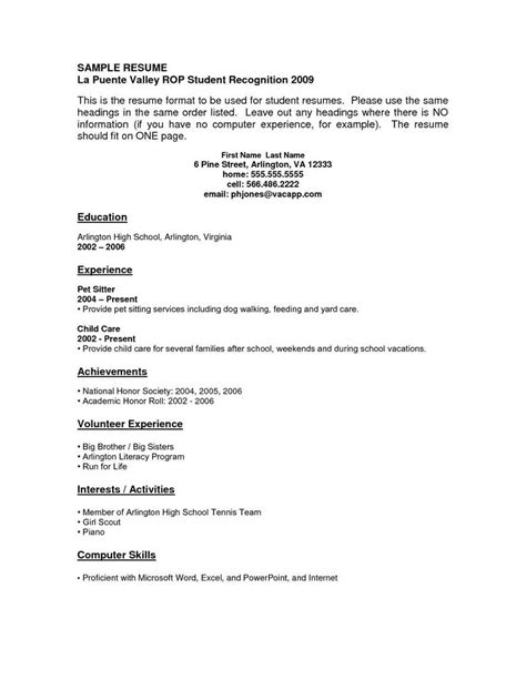 How do you write a resume with no work experience? No Work Experience Resume New Resume for Teenager with No ...