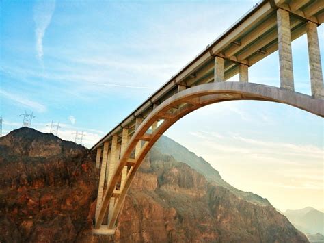 Bridge Near Hoover Dam Arizona Near Las Vegas Nevada Scenery Dam