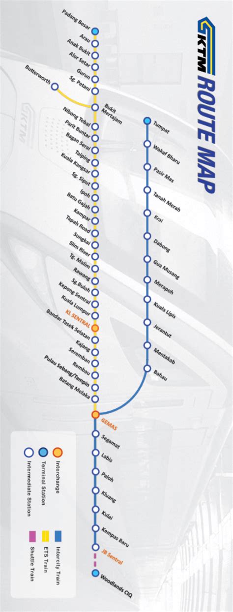 From june 2018 and a new ktmb ets timetable, there will no longer be any ets trains operating between butterworth and alor setar with the only trains now operating on this route being the ktm komuter trains (commuter). Train & Transit in KL (LRT, MRT, Monorail, KLIA Ekspres ...