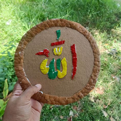 kolase cangkang telur kolase kaligrafi kerajinan cangkang telur