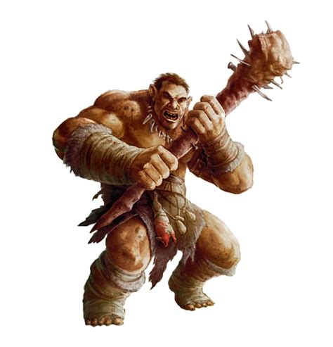 Male Hill Giant With Greatclub Pathfinder Pfrpg Dnd Dandd D20 Fantasy