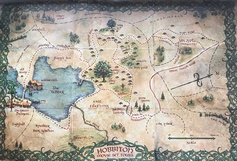 Hobbiton Movie Set Map
