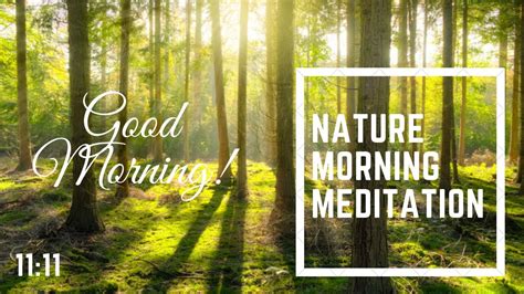 Morning Nature Meditation For Positive Energy Boost Healing Nature