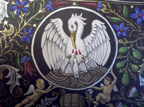 Pelican Medallion Medieval Art Sacred Art Christian Symbols