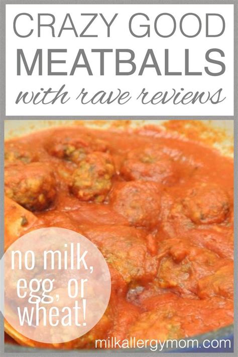 Allergy Friendly Meatballs No Dairy Egg Or Wheat Allergen Free
