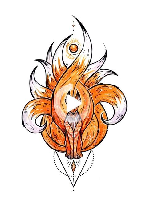 Kitsune ~ Art Print By Deidra Lissa X Small Tattoo Design Drawings