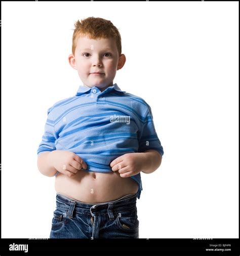 Boy Showing His Stomach Stock Photo Royalty Free Image 28607216 Alamy