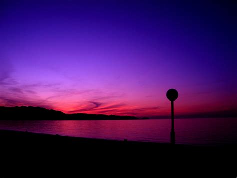 Wallpaper Sunset Sea Night Reflection Beach Sunrise Blue
