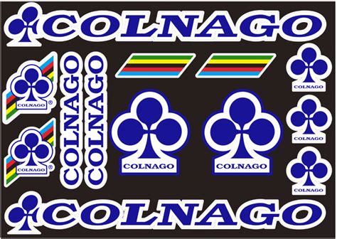 Colnago Bicycle Bike Frame Decals Stickers Cycling Logo