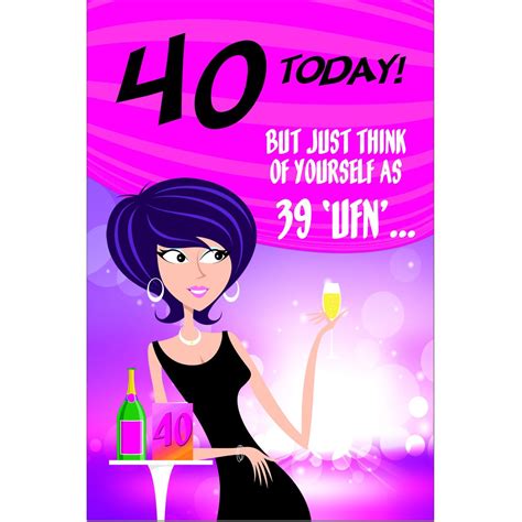 We did not find results for: Doodlecards Funny 40th Birthday Card Age 40 - Medium ...