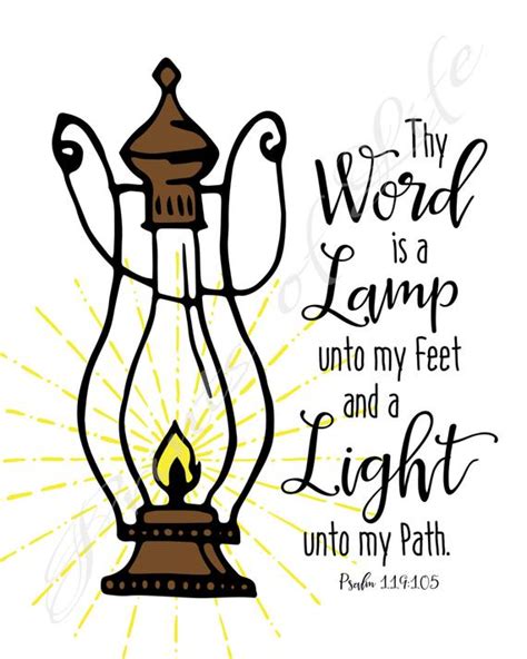 Prayer for god to light your way. Christian wall art. Thy Word is a Lamp unto my feet and a