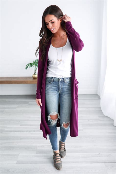 Duster Pocket Cardigan | Cute cardigan outfits, Outfits ...