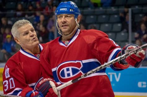 The habs, as they are affectionately called by the locals. Montreal Canadiens Alumni team hitting the ice in Oliver ...