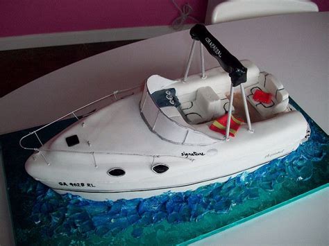 Speedboat Cake By Caryns Cakes Via Flickr Boat Cake Grooms Cake