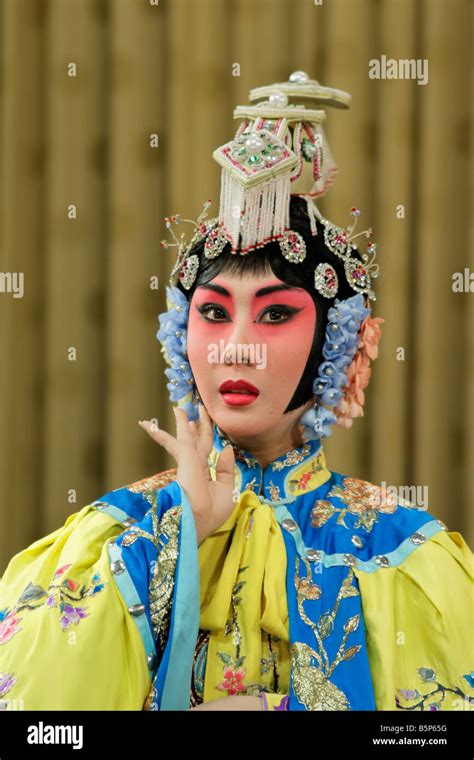 Female Actor Perfoming In The Famous Chinese Opera Beijing Opera