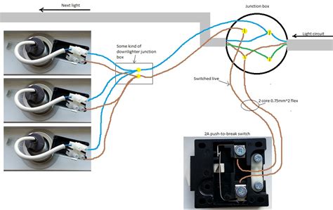We did not find results for: Wiring a push-to-break switch with 3 downlights (diagram) | DIYnot Forums