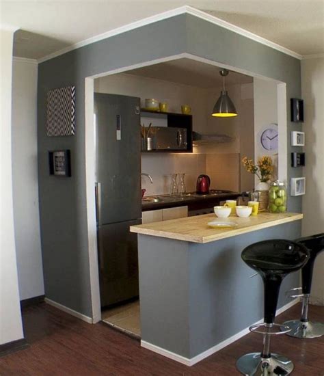 35 Outstanding Small Kitchen Studio Designs For Comfort Dexorate