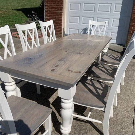 90l x 40w x 1.5 x 30h…. Unfinished Farmhouse Dining Table Legs- Wood Legs. Turned ...