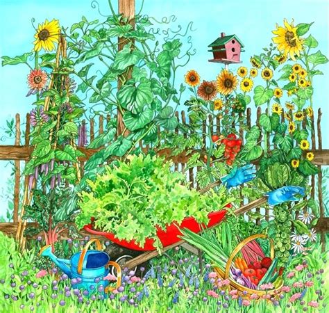 Garden Drawing For Kids At Getdrawings Free Download