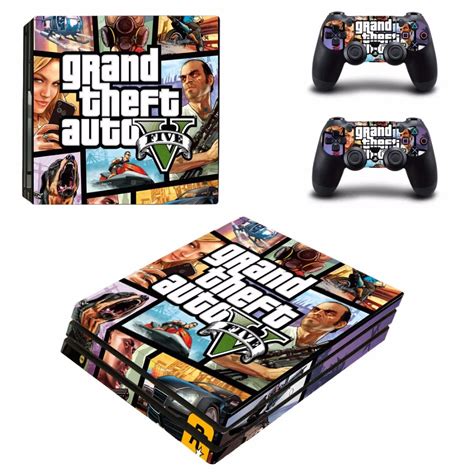 Grand Theft Auto V Gta 5 Ps4 Pro Skin Sticker Playstation 4 Console And
