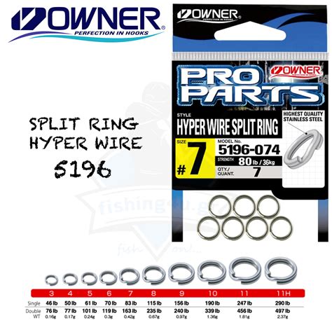 Owner Split Ring 5196 Fishing4u