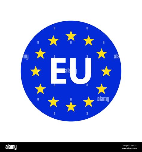 Logo Der Europäischen Union Vector Illustration Eu Flagge Symbol Mit