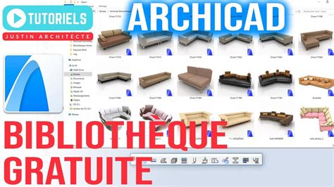 TUTO FORMATION ARCHICAD EN FRANÇAIS AVOIR GRATUITEMENT LA BIBLIOTHÈQUE