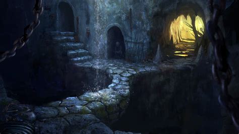 Goblin In Underground Cave X In Dark Wallpaper Dark Fantasy Art Desktop