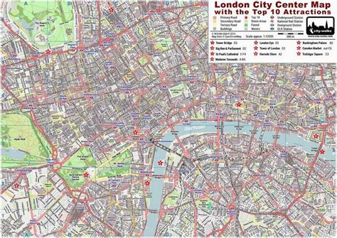 Map Of Downtown London England Secretmuseum