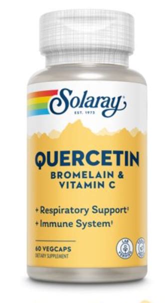 Solaray Quercetin Bromelain And Vitamin C 60 Veg Caps Discount
