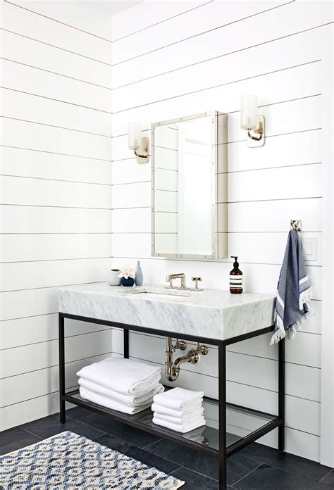 20 White Shiplap Wall Bathroom Decoomo
