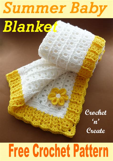 Crochet Summer Baby Blanket Free Crochet Pattern