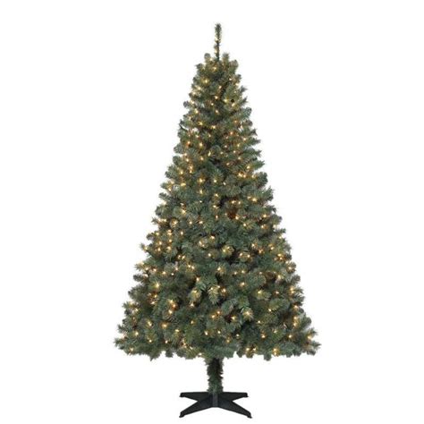 Holiday time pre lit 6 5 ft snowman christmas tree walmart com walmart com. 6.5 ft. Wesley Spruce Artificial Christmas Tree with 400 ...
