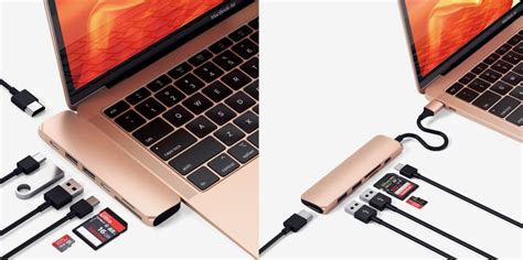 Satechi Unveils New Gold Usb C Hub Lineup To Match The 2018 Macbook Air