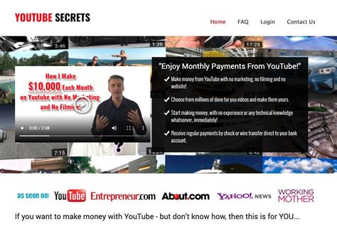 Youtube Secrets Review Legit 10k Income From Youtube Best