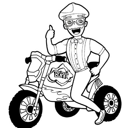 Printable Blippi Coloring Pages