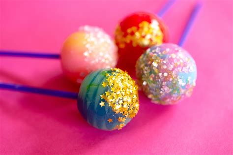 Edible Glitter Lollipop Diy