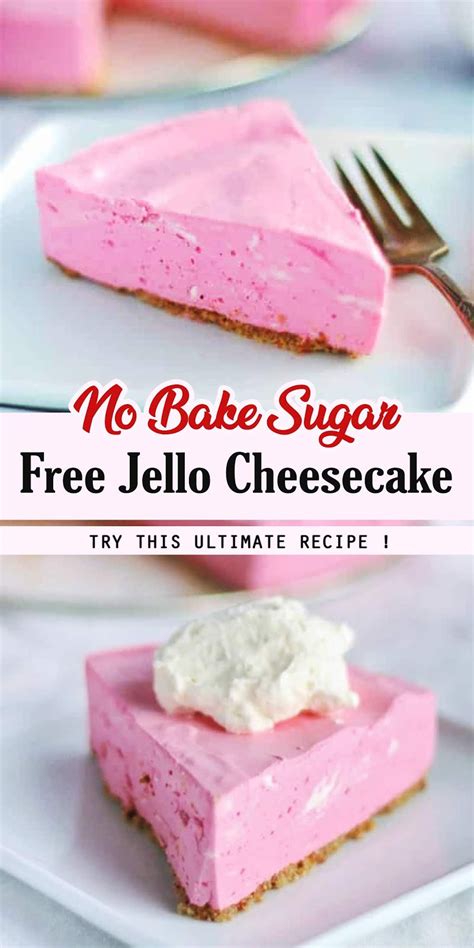 No Bake Sugar Free Jello Cheesecake Seconds