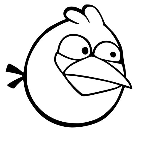 Angry Bird Black And White