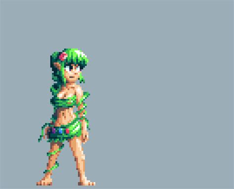 Finished The Animation Of The Dryad Casting Her Blessing Rterraria