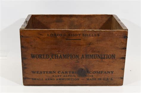 Vintage Western Cartridge Company Wooden Ammo Box