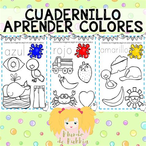 Cuadernillo Para Aprender Los Colores Materiales Educativos